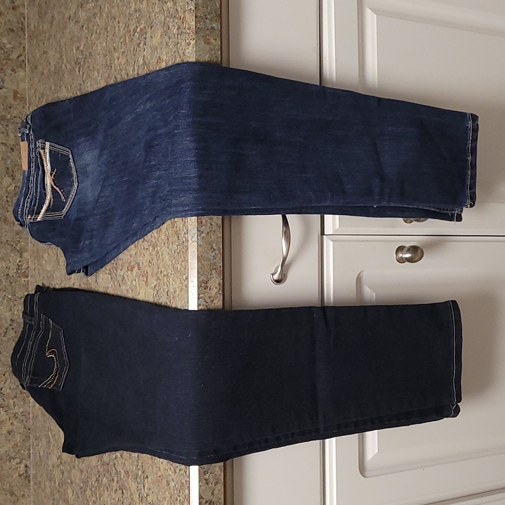 2 Pair of Jeans - 1 RED CAMEL AVA - other not marked Size 7 and Size 4